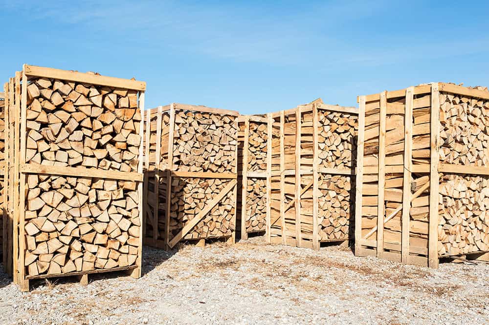 A pile of logs in a warehouse. | Unlimited Solutions